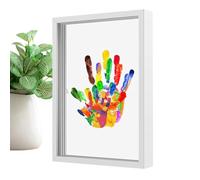 Souvent à empreintes de main familiale - Kit bébé transparent, ornement de cadre de mémoire, affichage d'empreinte auto-fabriquée personnalisé | Mur de table décoratif suspendu pour douche, anniversai