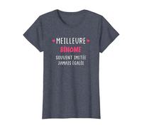 Souvent imitée jamais égalée Meilleure Binôme T-Shirt, Femme, Bleu Chiné, M
