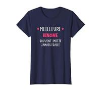 Souvent imitée jamais égalée Meilleure Binôme T-Shirt, Femme, Bleu Marine, XS