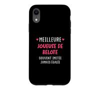 Souvent imitée jamais égalée Meilleure joueuse de belote Coque pour iPhone XR