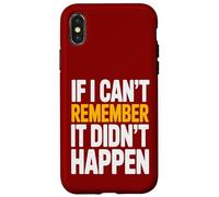 Souviens-toi Humour Sarcasme Rétro Vintage Adulte Coque pour iPhone X/XS