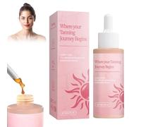Souvik Gouttes Autobronzantes Visage et Corps Sérum Autobronzant Naturel pour Stimuler la Mélanine Améliorer le Teint de Peau et Nourrir avec Effet Lumineux 60ml