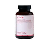 SOVA - Projet Bébé - Myo-Inositol & D-Chiro Inositol (3,6:1) - Caronositol - Shatavari - NAC - CoQ10 - Zinc, Sélénium & Acide Folique Quatrefolic B9-120 gélules - Fabriqué en France