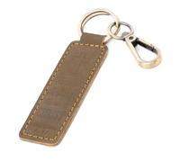 Sovereign-Gear - Porte-clés en cuir marron - Philippiens 4:13 en relief - Porte-clés en cuir véritable pour homme et femme - Accessoire élégant et durable