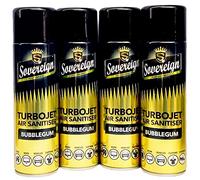 Sovereign Turbojet Désodorisant Bubblegum Lot de 4 sprays désodorisants de 500 ml
