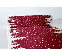 Sovie HORECA - Chemin de table Airlaid Marvin 40cm x 24m - apparence de tissu rouge de Noël