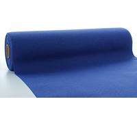 Sovie HORECA Chemin de table bleu roi en Airlaid, 40 cm x 24 m, 1 pièce
