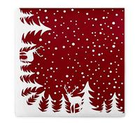 Sovie HORECA Lot de 50 serviettes de table Marvin en Linclass® Airlaid, serviettes de Noël, jetables, idéales pour la période de l'Avent et Noël, 40 x 40 cm