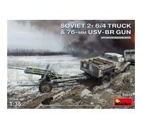Soviet 2t 6x4 Truck W.76mm Usv-br Gun - 1:35e - Miniart G