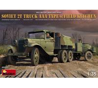 MiniArt Maquette 35257 1/35 WWII Camion soviétique 2T type AAA avec cuisine de camp Neuf
