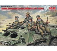 Soviet Armored Transporteur Riders (1979-1991), (4 Figurines) 1:3 5 Plastique