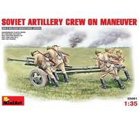 Soviet Artillery Crew On Manœuvre Figurine Plastique Kit 1:3 5 Model Miniart