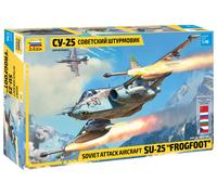 Soviet Attack Avion Su-25 Frogfoot 1:48 Plastique Model Kit Zvezda