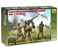 Zvezda Kit maquette mitrailleuse soviétique DShK 1/35 avec équipage – 3609