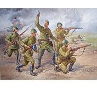Soviet Infantry WWII Figurine Plastique Kit 1:72 Model Zvezda