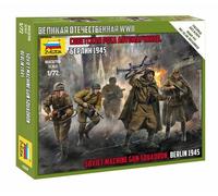 Soviet Machine Gun Sqad 1:72 Figurine Plastique Model Kit Zvezda