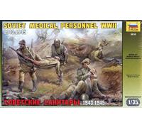 SOVIET MEDICAL PERSONNEL WWII 1943-1945 - ZVEZDA 1/35 PLASTIC KIT