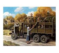 ICM Maquette Infanterie motorisée soviétique (1943-1945) 35635 – Échelle 1/35, 4 figurines