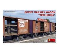 MiniArt Kit de modélisme en plastique Wagon ferroviaire soviétique Teplushka Échelle 1:35 MIN35300