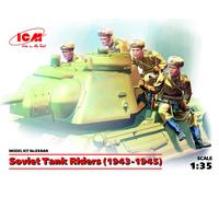 Soviet Réservoir Riders (1943-1945) (4 Figurines) 1:3 5 Figurine Plastique Kit