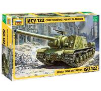 Soviet S. P. Gun Isu-122 1:3 5 Plastique Model Kit Zvezda