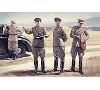 ICM Kit de maquette 1:35 Personnel d'état-major soviétique (1943-1945) - 4 figurines