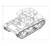 Hobbyboss Echelle 1 : 35 cm Soviétique T-26 Infanterie légère pour Mod 4 914,9 cm Kit de Montage