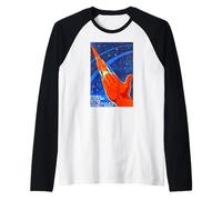 Soviet Union USSR Retro Propaganda Space CCCP T-Shirt Manche Raglan