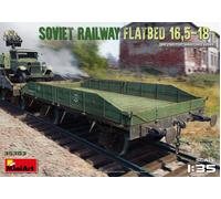 Soviétique Chemin de fer À plat 16,5-18 T 1:35 Plastique Model Kit MINIART
