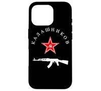 Soviétique Kalachnikov AK-47 Vintage URSS Russe Gun Red Star Coque pour iPhone 16 Pro