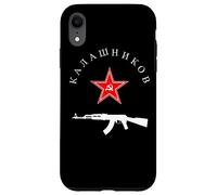 Soviétique Kalachnikov AK-47 Vintage URSS Russe Gun Red Star Coque pour iPhone XR