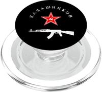 Soviétique Kalachnikov AK-47 Vintage URSS Russe Gun Red Star PopSockets PopGrip pour MagSafe