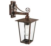 Sovil Ribot E27 applique basse de couleur rouille-941/11