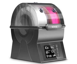 Sovol SH02 Séchoir à filaments, boîte de rangement scellée pour filament pour imprimante 3D, support de bobine avec chauffage PTC, déshydrateur à filament avec écran tactile, ensemble de clés