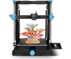 Sovol SV06 Plus ACE Imprimante 3D Open Source, Impression Rapide 500 mm/s, Nivellement Automatique Intégral, Poulie Double Axe XY, Extrudeuse Directe avec Caméra, Grand Volume 300×300×350 mm