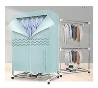 SOVORM Machine à sécher Pliable, sèche-Linge électrique Portable 1000 W, étendoir à Linge chauffé, sèche-Linge Domestique à 2 Niveaux, économe en énergie avec Rideau en Tissu Anti-poussière The New