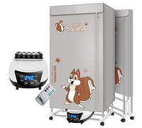 SOVORM Sèche-Linge électrique Chauffant à 2 Niveaux, Pliable, 1500 W, Grand étendoir Puissant avec télécommande, minuterie réglable, blanchisserie en Acier Inoxydable pour la Maison The New