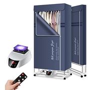 SOVORM Sèche-Linge électrique d'intérieur Pliable 1300 W, séchoir Chauffant avec télécommande, minuterie réglable, Faible Bruit, sèche-Linge électrique d'intérieur à Faible consommation d'énergie