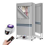 SOVORM Sèche-Linge électrique d'intérieur Pliable 1300 W, séchoir Chauffant avec télécommande, minuterie réglable, Faible Bruit, sèche-Linge électrique d'intérieur à Faible consommation d'énergie