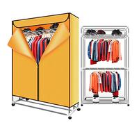 SOVORM Sèche-Linge électrique, étendoir à Linge électrique Portable à 3 Niveaux 1200 W en Acier Inoxydable Pliable 166 cm, Grande capacité de 40 kg pour Le séchage des vêtements ménagers The New