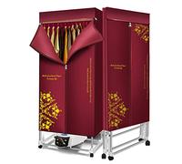 SOVORM Sèche-Linge électrique séchoir à Linge Chauffant avec Couvercle, penderie Pliable à air Chaud, télécommande-1200-1500W-3 Vitesses, Faible consommation d'énergie pour vêtements d'appartement et