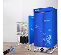 SOVORM Sèche-Linge Pliant Sèche-Linge Domestique à Séchage Rapide Armoire Support de Rangement pour Dortoir Non Pliable 1600W Écran Tactile Télécommande The New