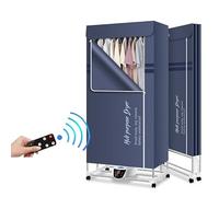 SOVORM Sèche-Linge, séchoir à Linge électrique, séchoir à Linge Portable, étendoir à Linge Pliant intérieur, sèche-Linge chauffé avec télécommande et minuterie réglable The New