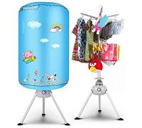 SOVORM SHKUU Sèche-Linge Portable, Séchoirs Électriques Ronds, Séchoirs À Vêtements Pliants 1000 W À Séchage Rapide, Armoire De Séchage À Air Chaud Minuterie Automatique Numérique The New