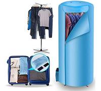 SOVORM SHKUU Sèche-Linge Portable, Séchoirs Ronds Électriques, Sèche-Vêtements Pliants 900 W Séchage Rapide avec Chauffage, Minuterie Automatique Numérique pour Armoire de Séchage à Air Chaud The New