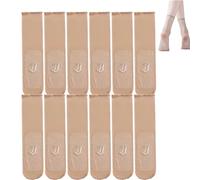 Sovtay 4/8 Pairs Vylinox Bareblend Socks, Sheer Ankle Socks, Invisible Ice Silk Breathable Socks, Anti-Slip Socks (Skin(8Pairs),One Size)