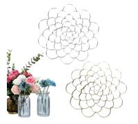 Sovtay Auxiliaryn Stainless Steel Floral Grid Organizer, Easy Arranger Floral Organizer, Reusable Floral Grid for Vase for Flowers Stems Bouquets Plant Fixation (Mix,5in)