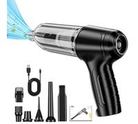 Sovtay Jetix Car Vacuum, Jetix Pro Portable Vacuum, Jetix Electric Air Duster & Vacuum, Car Vacuum Cleaner High Power, Wireless Handheld Car Vacuum Cleaner Strong Suction (Black)