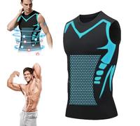 Sovtay Lucky Song - Lucky Song Ionic Shaping Vest, luckysong Ionic Shaping Vest, Lucky Song Ionic Shaping Vest Men, Expectsky ION Shaping Vest, Ice-Silk Fabric Compression Shirts (Black,L)
