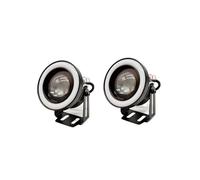 Sovxbgw LED Feux 1 Jeu D'ampoules LED COB Angel Eyes Pour Feux De Jour/antibrouillards De Voiture 64 Mm 76 Mm 89 Mm Universelles 12 V Phares antibrouillard(Red Ring,2.5inch(64mm))